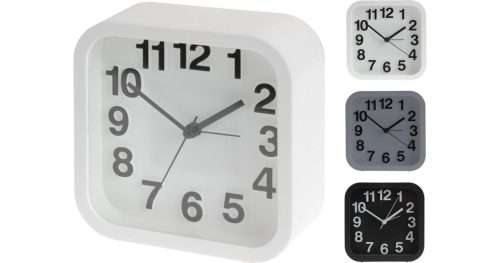 Wekker vierkant assorti kleuren